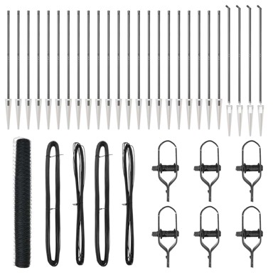 Heksagonalna ograda 1 2x50 m Čelična, siva