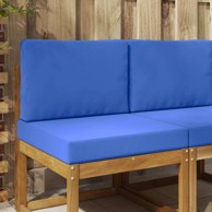 Jastuk za vanjsku sofu, 2 kom, 60 x 60 cm, 1 x sjedalo + 1 x naslon, 3D bez bartaga, poliester, tirkizni