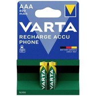 VARTA Punjive baterije, 800 mAh, AAA, 2 kom