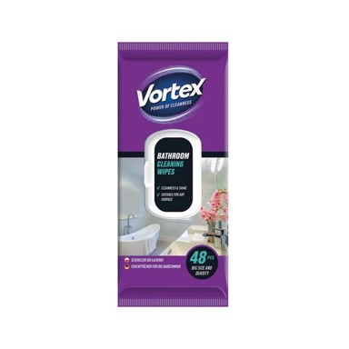 VORTEX Sredstvo za čišćenje kupaonice, vlažne maramice sa zatvaračem 48 KOM