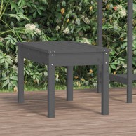 Vrtna klupa siva 80x44x45 cm od masivne borovine