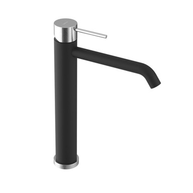 SAPHO Umivaonička slavina Ultrasan, visoka, produženi izljev, crna mat/krom