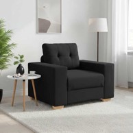 Sofa fotelja, 100 x 78 x 80 cm, tkanina, crna