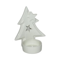 Keramički svijećnjak u obliku bora, 11x8,5x7cm