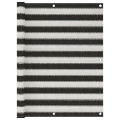 Balkonski zastor 120 x 400 cm antracit, HDPE