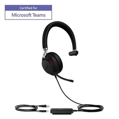 YEALINK Slušalice UH38, crne, on-ear, Mono