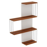 KALUNE DESIGN Bijela/u prirodnoj boji polica s više razina u dekoru bora 64 cm Cambel 