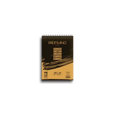 FABRIANO Blok za skiciranje, Schizzi, A4, 21 x 29,7 cm, 90 g, 120 listova, spiralni, Top Side