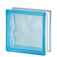 SEVES Staklena opeka, 190x190x80 mm, azurno plava