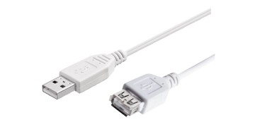 GBC USB produžni kabel USB-A muški na USB-A ženski, 0,5 m, bijela