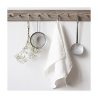 LINEN TALES Bijela lanena krpa , 65 x 45 cm