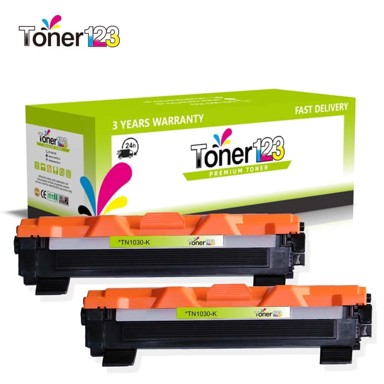 TONER123 Komplet Brother TN-1030 / TN-1050 / DCP-1510, DCP-1512, DCP-1610 / HL-1110, HL-1112, HL-1212 / MFC-1810, MFC-1815, 2 × crna XL