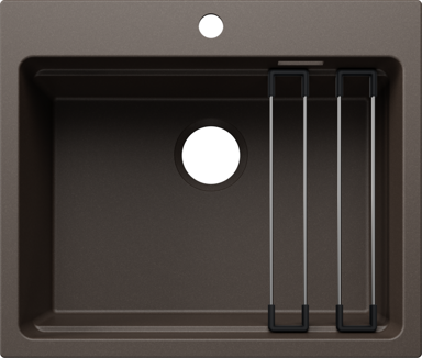 BLANCO Sudoper ETAGON 6 SILGRANIT inox nosači, bez InFino pribora - kava