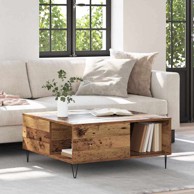 Stolić za kavu staro drvo 80 x 80 x 36,5 cm konstruirano drvo