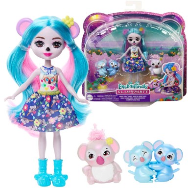 Lutka, Kwala Enchantimals s pandama, plava kosa