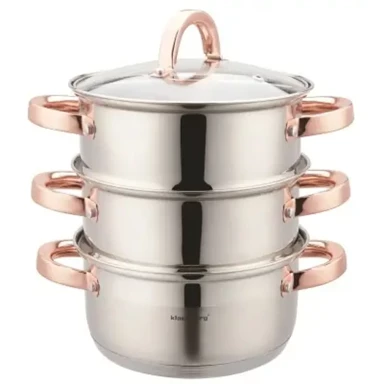 KLAUSBERG Lonac za kuhanje na pari KB-7728 3,1 l 20 cm, 3-dijelni set