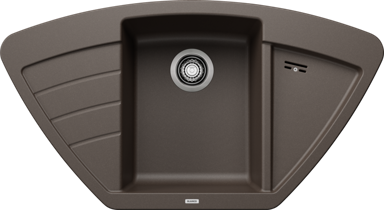 BLANCO Sudoper ZIA 9 E SILGRANIT bez dalj. upr. - kava