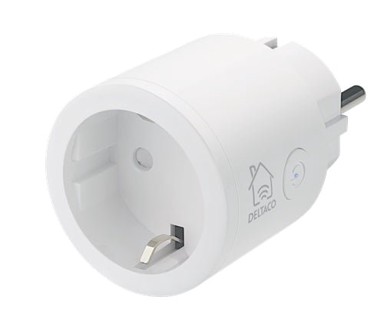 DELTACO Smart Home pametni WiFi utikač 2,4 GHz, 10 A, 220-240 V