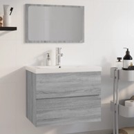 Set kupaonskog namještaja, konstruirano drvo, boja hrasta sonome