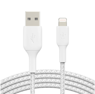 BELKIN Lightning kabel za punjenje/sinkronizaciju 3 m, obložen, mfi Certificiran, Bijel