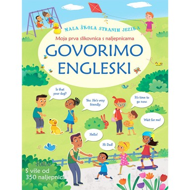 Slikovnica Govorimo engleski, s naljepnicama
