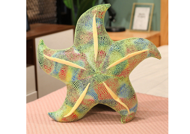 Plišani jastuk/igračka morska zvijezda, 45 cm, zelena