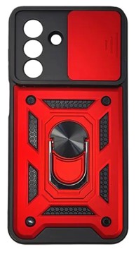 MAXMOBILE TPU maskica za SAMSUNG Galaxy A17 Anti-Shock s ringom, crvena