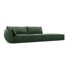 MAZZINI SOFAS Tamno zelena ležaljka (s lijevim kutom) Vanda, 264x110x85 cm