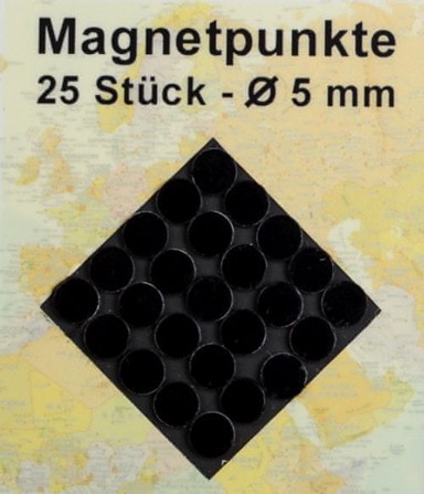 Jednobojni markeri/magneti za karte. Crni. 25 komada.
