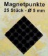 Jednobojni markeri/magneti za karte. Crni. 25 komada.