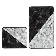 MILA HOME Crno-bijele kupaonske prostirke u setu 2 60x100 cm