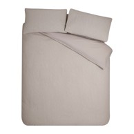 CATHERINE LANSFIELD Posteljina Crinkle Seersucker 200x200 cm od krepa Svjetlo smeđa