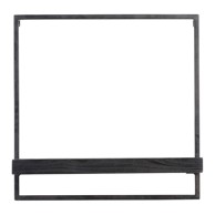 LIGHT & LIVING Mat crna polica od jelovine Maddison