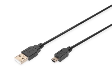 SBOX Kabel, USB-A (M) na USB mini-B (M), 2m, crni