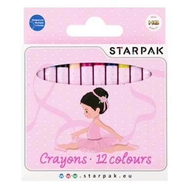 STARPAK Voštane pastele, Ballerina, 12 kom