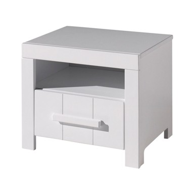 VIPACK Bijeli dječji noćni ormarić Erik