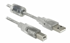 DELOCK USB kabel A-B 2 m dvostruko zaštićeni, prozirna