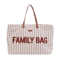 CHILDHOME Torba Family Bag prugasta, nude