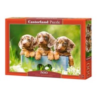 CASTORLAND Puzzle Slatki jazavčari, 500 kom