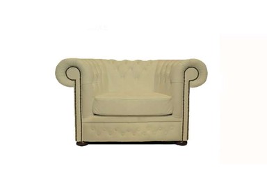 CHESTERFIELD Fotelja First Class Leather, 1-sjedište, Vanilla