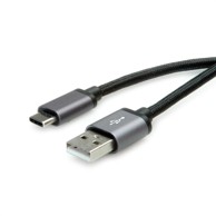 ROLINE Kabel USB 2.0 USB-C na USB-A, 0,8 m, crna