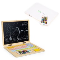 ECOTOYS Edukativni laptop za crtanje, 2u1, 78 magneta, bijeli