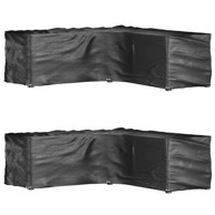 Navlake za kutnu vrtnu garnituru 2 kom s 16 ušica 285x285x90 cm