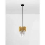 MAGNOLIA Luster NL9824084, grlo E14, 1 izvor svjetla, LED, IP20, 100–240 V, 1 × 5 W, kristal, zlatna