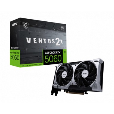MSI Grafička kartica GeForce RTX 5060 Ventus 2X OC, 8GB GDDR7, 128-bit, PCIe 5.0 ×16, HDMI/3× DP