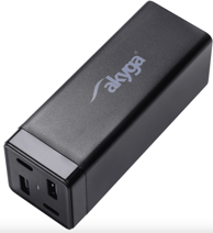 AKYGA Napajanje za prijenosna računala AK-CH-17, 65W, 2x USB-A i USB-C, QC4, PD, 5-20V, crna