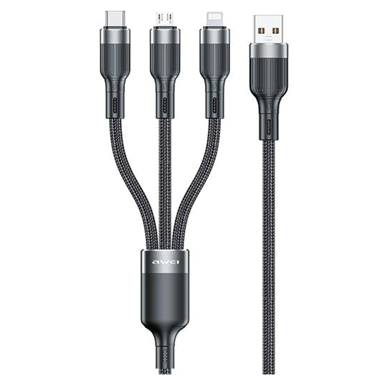 AWEI Kabel 3-u-1 Cl-975, 65 W, USB-C na Lightning
