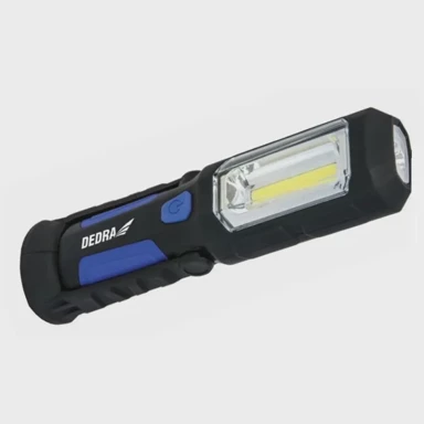 DEDRA Punjiva svjetiljka 3 W COB LED + 1 W LED, USB napajanje za 230 V i 12 V