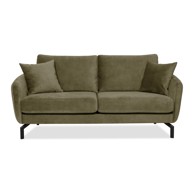 SCANDIC Zelena sofa s baršunastom površinom Magic, širine 190 cm, 190x92x85 cm
