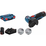 BOSCH AKU kutna brusilica GWS 12V-76 2x3,0 Ah